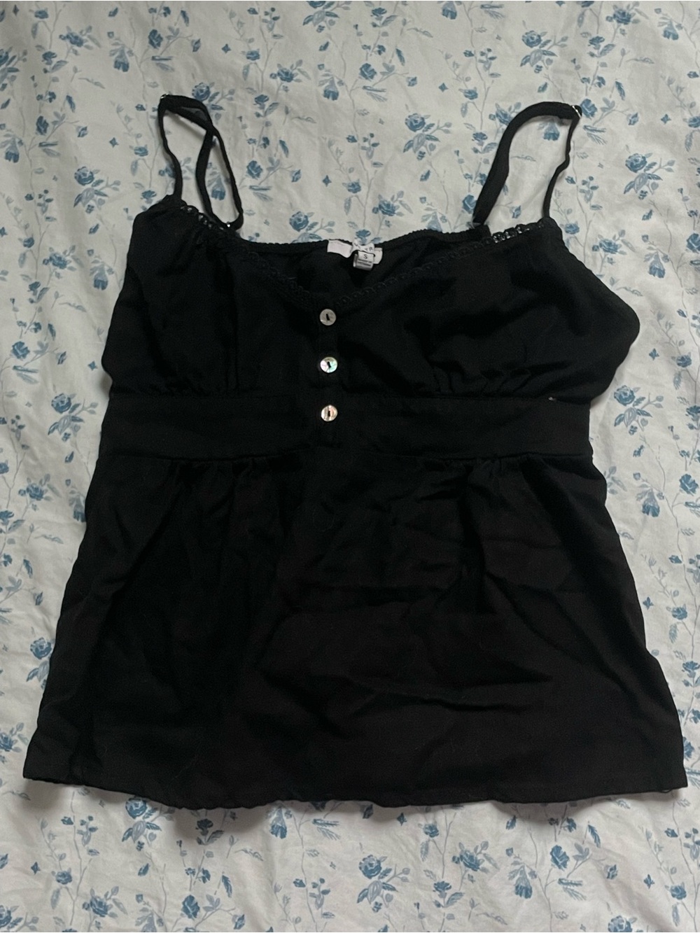 Black Babydoll Cami, Small
